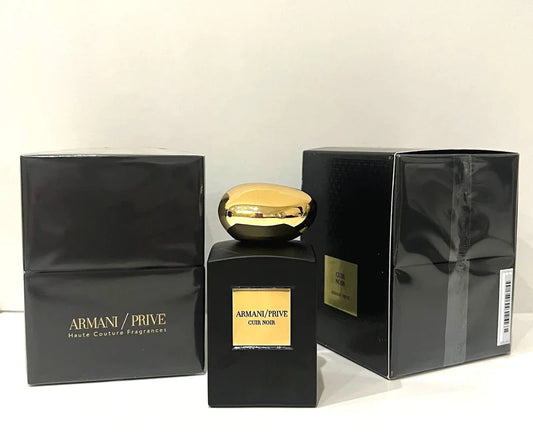 ARMANI PRIVE CUIR NOIR